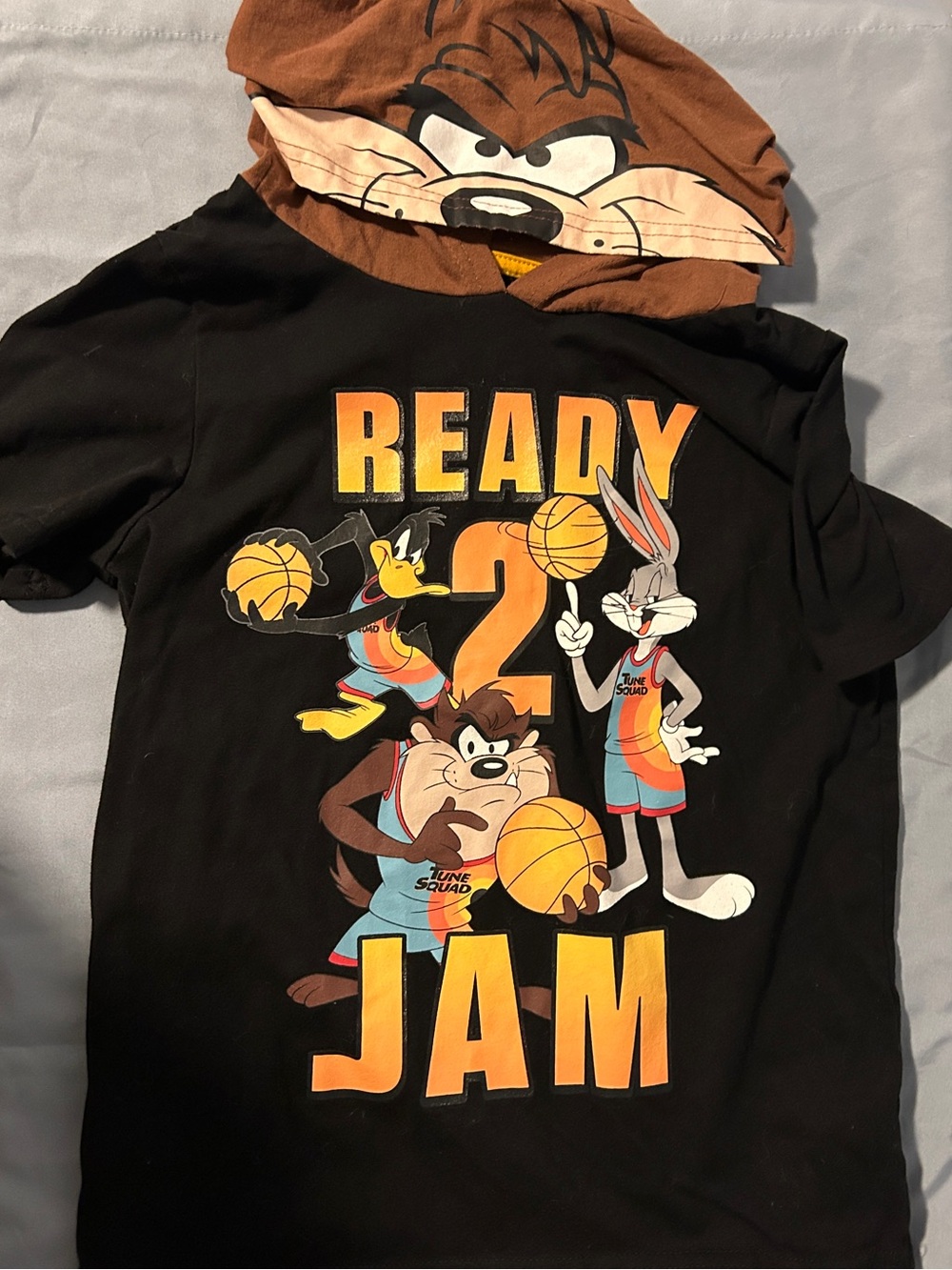 Looney Tunes Kids' Ready 2 Jam Black Hooded T-Shirt